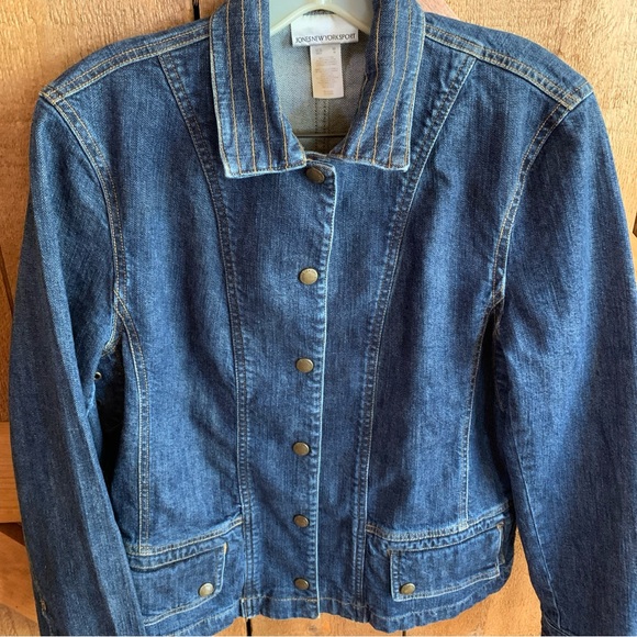 Women’s JONES NEW YORK Set Stretch Denim Jacket Size M & Denim Jeans Size 8 - Picture 4 of 13